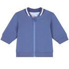 Baby Boys Blue Logo & Animals Reversible Tracksuit, 1, hi-res